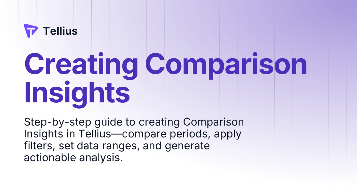 Creating Comparison Insights | Tellius 6.0 | Tellius