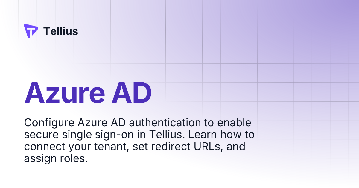 Azure AD | Tellius 6.1 | Tellius