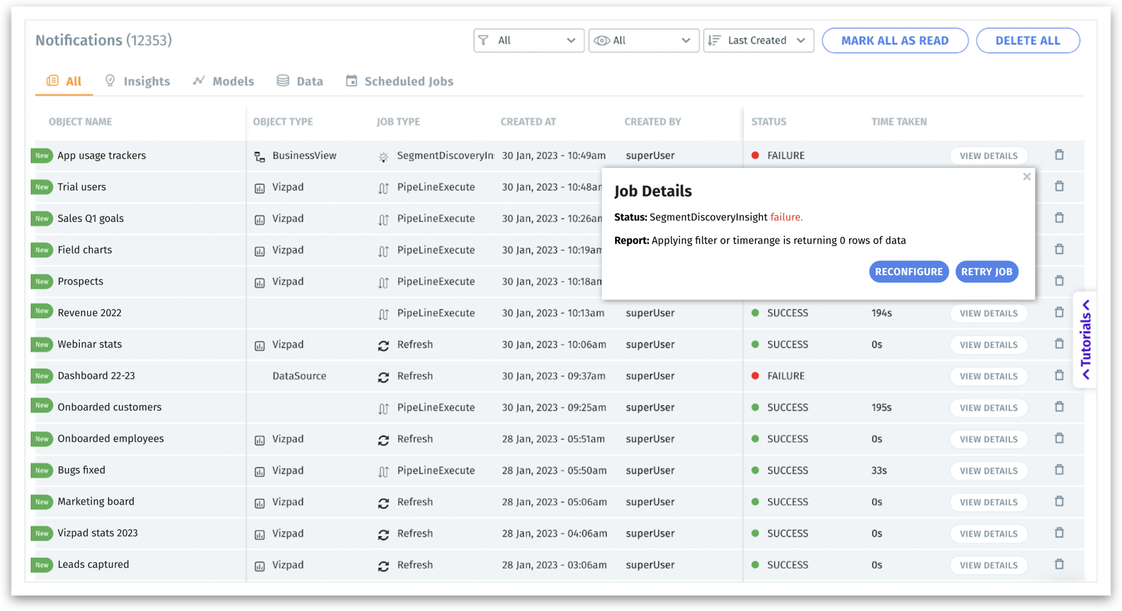 Additional metadata for notifications