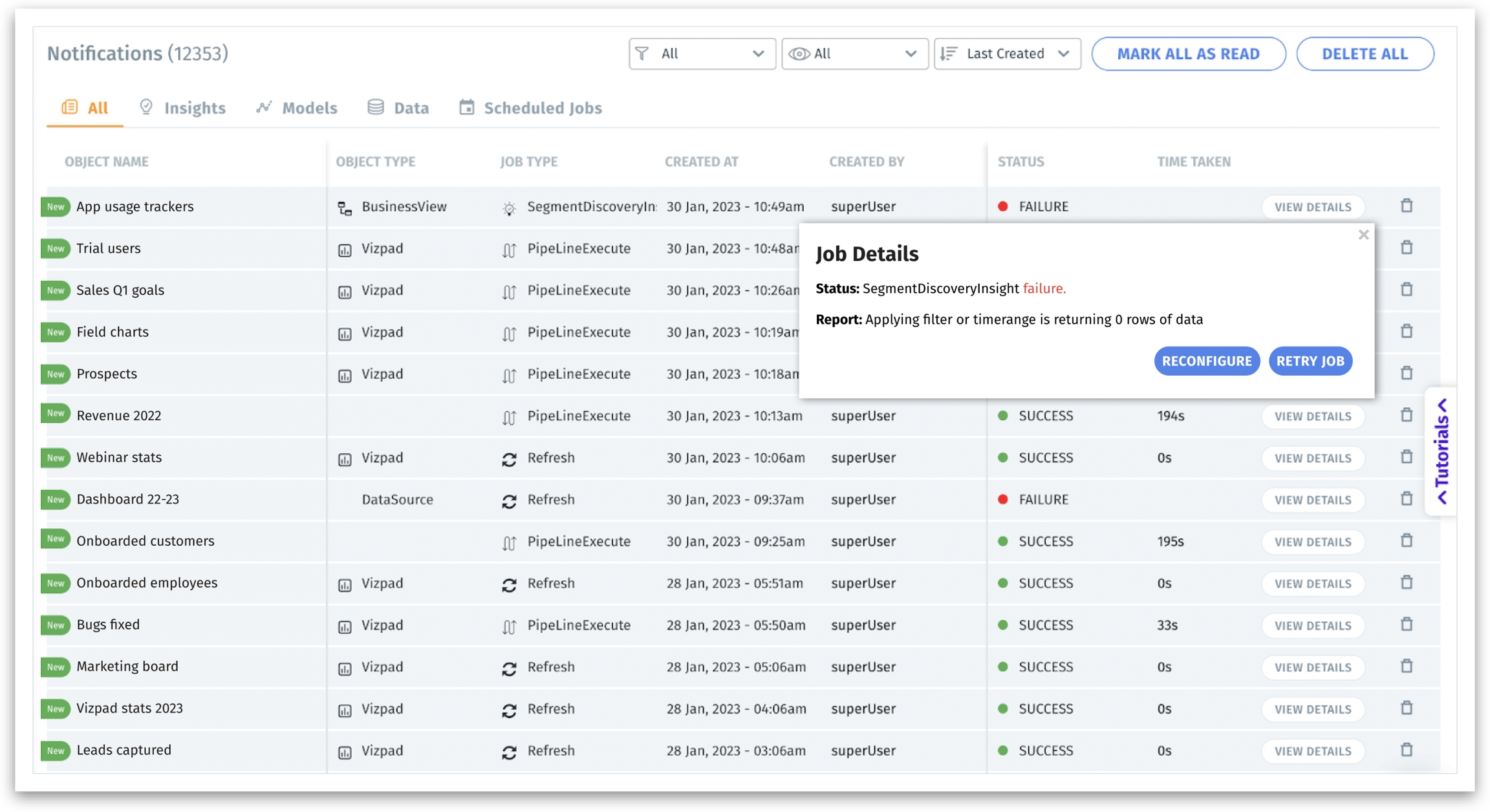 Additional metadata for notifications