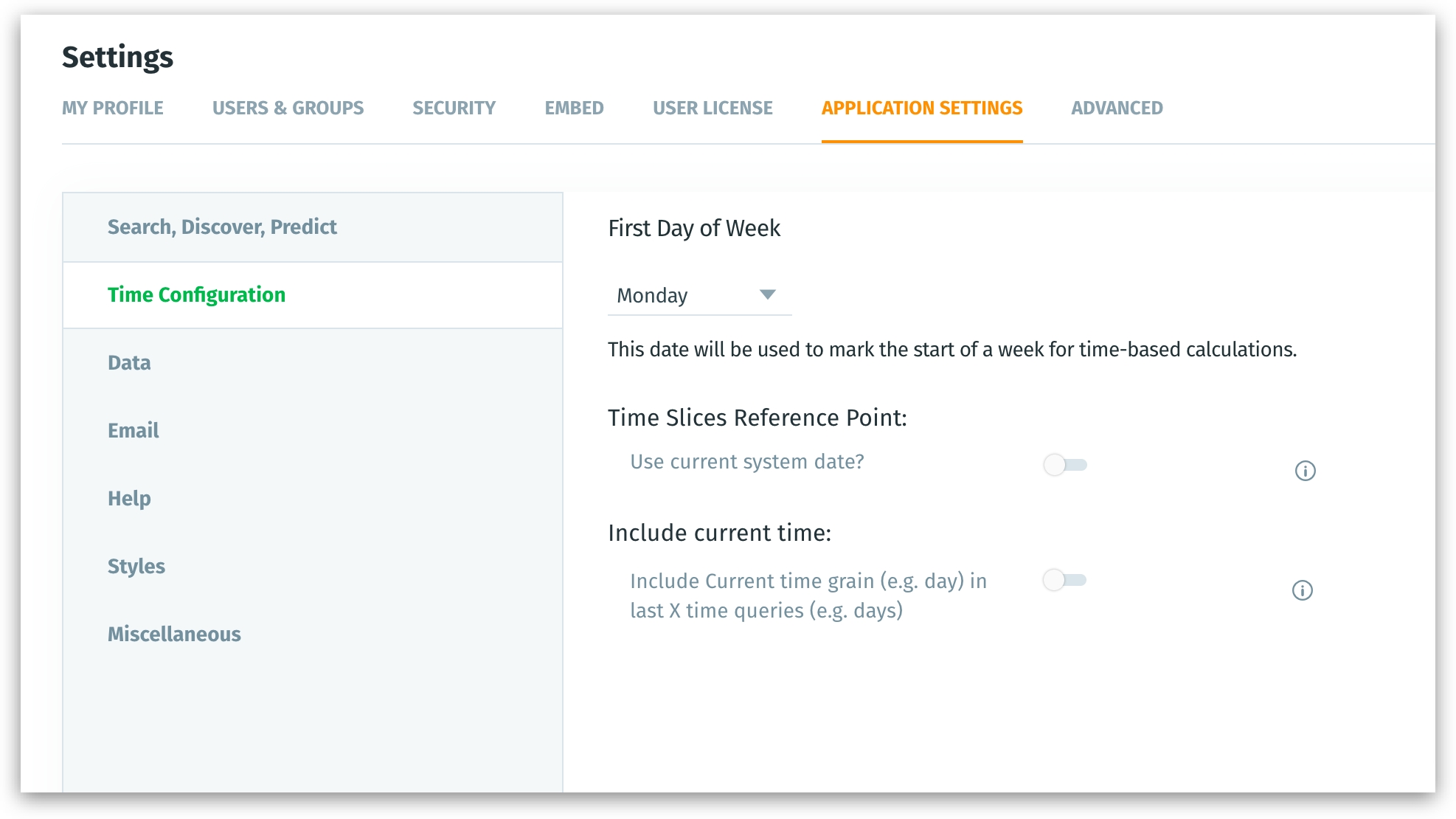 Customize the calendar view