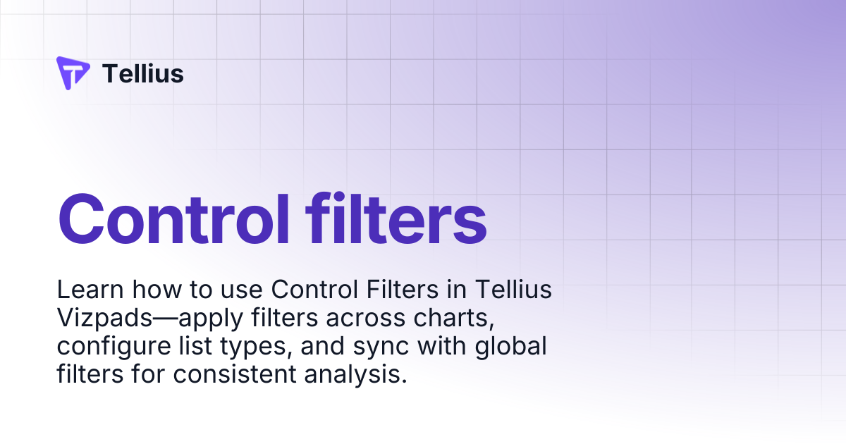 Control filters | Tellius